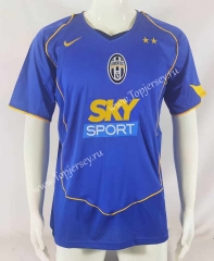 Retro Version 04-05 Juventus Away Blue Thailand Soccer Jersey AAA-503