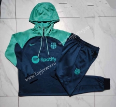 2023-2024 Barcelona Royal Blue Kid-Youth Soccer Tracksuit With Hat-815