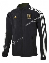 (S-3XL) 2024-2025 Los Angeles FC Black&Green Double-Sided Wear Thailand Trench Coats-0255