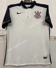 Retro Version 15-16 Corinthians Home White Thailand Soccer Jersey AAA-6895