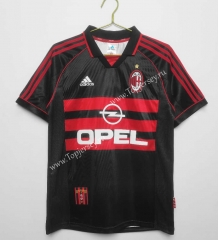 Retro Version 98-99 AC Milan 2nd Away Black Thailand Soccer Jersey AAA-C1046