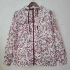 (S-3XL) 2024-2025 Mexico Red&White Thailand Trench Coats With Hat-0255