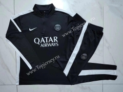 2023-2024 Paris SG Black Thailand Soccer Tracksuit -815