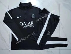 2023-2024 Paris SG Black Thailand Soccer Tracksuit -815