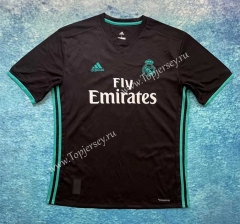 Retro Version 17-18 Real Madrid Away Black Thailand Soccer Jersey AAA-6590