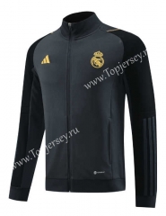 2023-2024 Real Madrid Dark Gray Thailand Soccer Jacket-LH