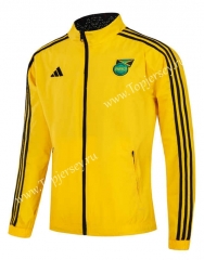 (S-3XL) 2024-2025 Jamaica Yellow&Black Double-Sided Wear Thailand Trench Coats-0255