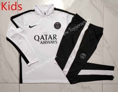 2023-2024 Paris SG White Kids/Youth Soccer Tracksuit-815