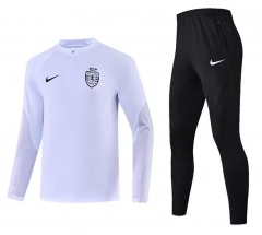 2023-2024 Sporting Clube de Portugal White Thailand Soccer Tracksuit-HR