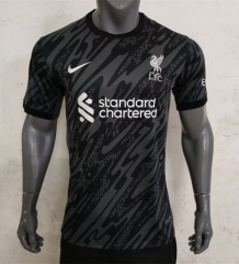 2024-2025 Liverpool Goalkeeper Black Thailand Soccer Jersey AAA-512