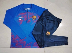 2023-2024 Barcelona Camouflage Blue Thailand Soccer Tracksuit-815