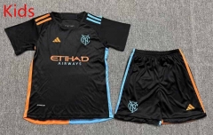2024-2025 New York City Away Black Kids/Youth Soccer Uniform-3162