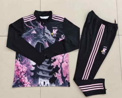 2024-2025 Japan Black Thailand Soccer Tracksuit-GDP