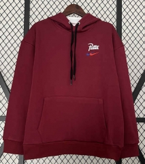 2024-2025 Barcelona Maroon Thailand Tracksuit Top With Hat-0255
