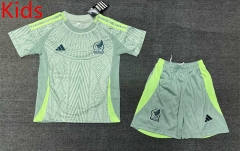 2024-2025 Mexico Away Light Green Kids/Youth Soccer Uniform-1506