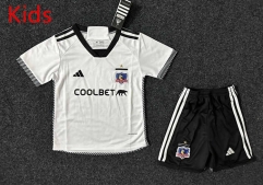 2024-2025 Colo-Colo Home White Kids/Youth Soccer Uniform-GB