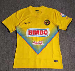 (S-4XL) Retro Version 2014 Club America Home Yellow Thailand Soccer Jersey AAA-9171