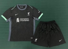 2024-2025 Liverpool 2nd Away  Black Soccer Uniform-6748
