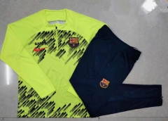 2023-2024 Barcelona Fluorescent Green Thailand Soccer Tracksuit-815