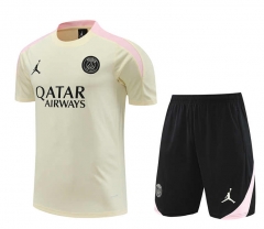 2024-2025 Paris Light Yellow Thailand Soccer Uniform-4627