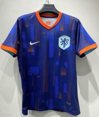 2024-2025 Netherlands Away Blue Women Thailand Soccer Jersey AAA