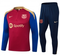 2024-2025 Barcelona Red Thailand Soccer Tracksuit-411