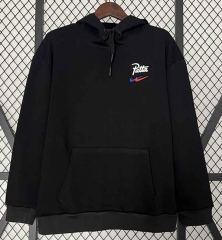 2024-2025 Barcelona Black Thailand Tracksuit Top With Hat-0255