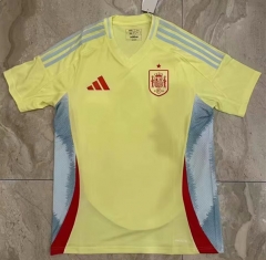 2024-2025 Spain Away Yellow Thailand Soccer Jersey AAA