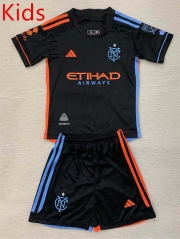 2024-2025 New York City Away Black Kids/Youth Soccer Uniform-AY