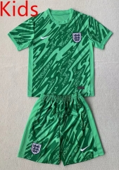 2024-2025 England Goalkeeper Green Kids/Youth Soccer Uniform-AY