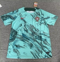 2024-2025 Portugal Green Thailand Soccer Training Jersey AAA-1146
