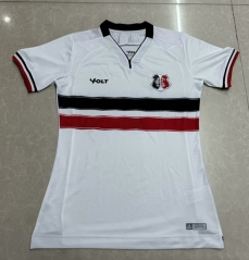2024-2025 Santa Cruz FC Away White Women Thailand Soccer Jersey AAA-5177
