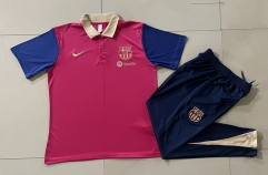2024-2025 Barcelona Red Thailand Polo Uniform-815