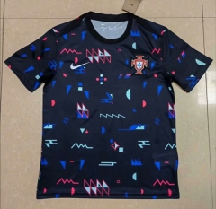 2024-2025 Portugal Black Thailand Soccer Training Jersey-818