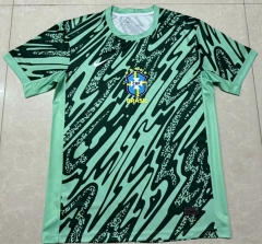 2024-2025 Brazil Geen Thailand Training Soccer Jersey AAA