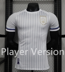 Player Version 2024-2025 Uruguay Away White Thailand Soccer Jersey AAA-888