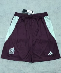 2024-2025 Mexico Home Dark Red Thailand Soccer Shorts