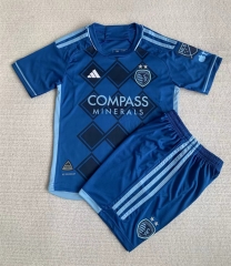 2024-2025 Sporting Kansas City Away Blue Soccer Uniform-AY