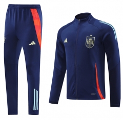 2024-2025 Spain Royal Blue Thailand Soccer Jacket Unifrom-LH
