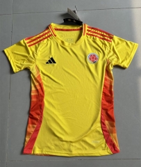 2024-2025 Colombia Home Yellow Thailand Women Soccer Jersey AAA-6032