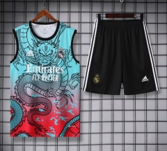 2024-2025 Real Madrid Red&Blue Thailand Soccer Vest Uniform-418