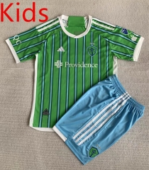 2024-2025 Seattle Sounders Home Green  Kids/Youth Soccer Uniform-AY