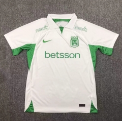 2024-2025 Atlético Nacional Away White Thailand Soccer Jersey AAA-417