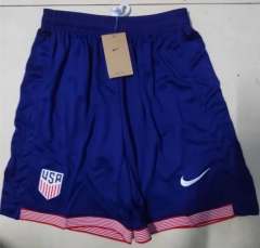 2024-2025 USA Away Royal Blue Thailand Soccer Shorts
