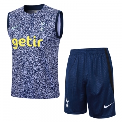 2023-2024 Tottenham Hotspur Royal Blue Thailand Soccer Vest Tracksuit -815