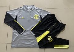 2024-2025 Flamengo Light Gray Thailand Soccer Tracksuit-815