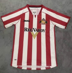 Retro Version 05-06 Sunderland AFC Home Red&White Thailand Soccer Jersey AAA-1146
