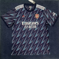 Retro Version 2021-2022 Arsenal 2nd Away Blue Thailand Soccer Jersey AAA-2355