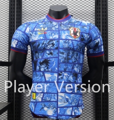 Player Version 2024-2025 Retro Anime Version Japan Blue Thailand Soccer Jersey AAA-888