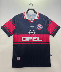 Retro Version 97-99 Bayern München Home Royal Blue Thailand Soccer Jersey AAA-811